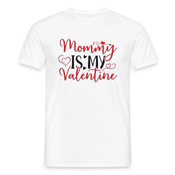 Maman est ma Saint-Valentin - Maman de la Saint-Valentin - T-shirt homme - blanc - Devant - AI Model Male 178 dark (178cm)