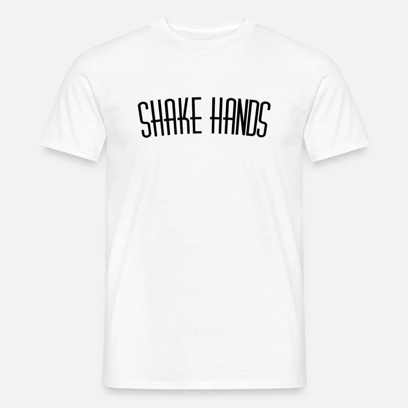Shake hands - Männer T-Shirt - Weiß