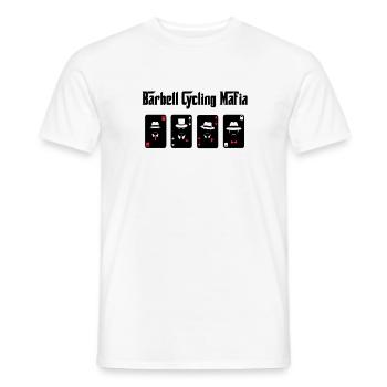 Barbell Cycling Mafia - Männer T-Shirt - Weiß - Vorne - AI Model Male 178 dark (178cm)