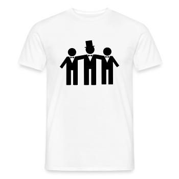 jeune marié - T-shirt homme - blanc - Devant - AI Model Male 178 dark (178cm)