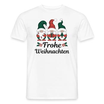 Frohe Weihnachten Gnomes - Männer T-Shirt - Weiß - Vorne - AI Model Male 178 dark (178cm)
