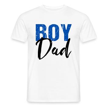 Boy Dad Sohn Vater Papa - Männer T-Shirt - Weiß - Vorne - AI Model Male 178 dark (178cm)