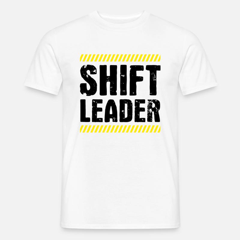 Shiftleader Schichtleitung Chef - Männer T-Shirt - Weiß