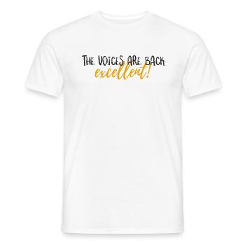Freche Stimmen T-Shirt - Männer T-Shirt - Weiß - Vorne - AI Model Male 178 dark (178cm)