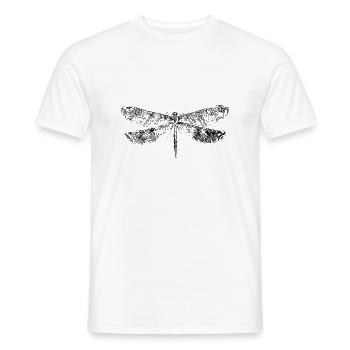 dragon-fly - Men's T-Shirt - white - Front - AI Model Male 178 dark (178cm)
