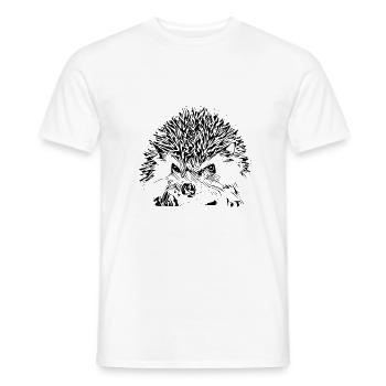 Igel - Männer T-Shirt - Weiß - Vorne - AI Model Male 178 dark (178cm)