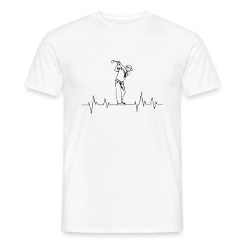 Golf - Männer T-Shirt - Weiß - Vorne - AI Model Male 178 dark (178cm)