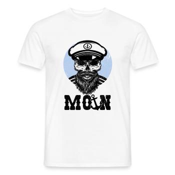 Moin Norddeutsch - Männer T-Shirt - Weiß - Vorne - AI Model Male 178 dark (178cm)