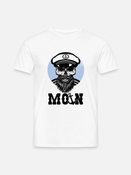 Moin Norddeutsch - Männer T-Shirt - Weiß