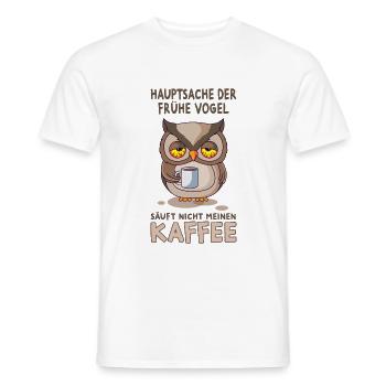 Morgenmuffel - Männer T-Shirt - Weiß - Vorne - AI Model Male 178 dark (178cm)