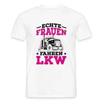 LKW Fahrerin - Männer T-Shirt - Weiß - Vorne - AI Model Male 178 dark (178cm)