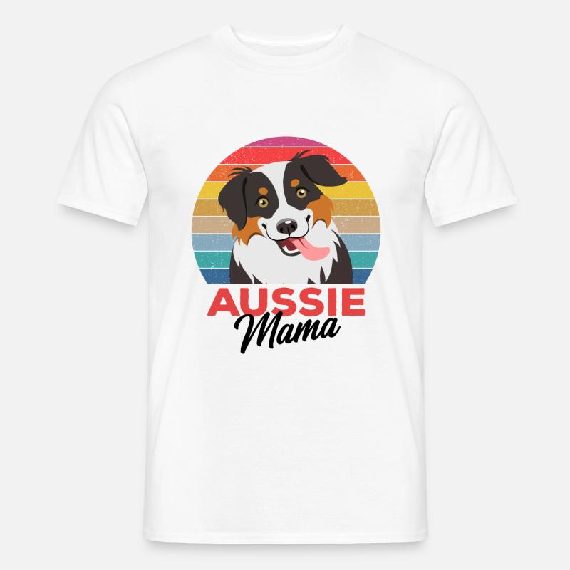 Australian Shepherd - Männer T-Shirt - Weiß