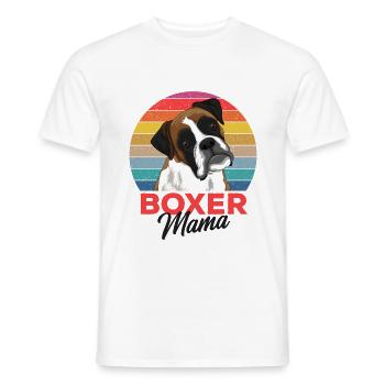 Boxer Hund - Männer T-Shirt - Weiß - Vorne - AI Model Male 178 dark (178cm)