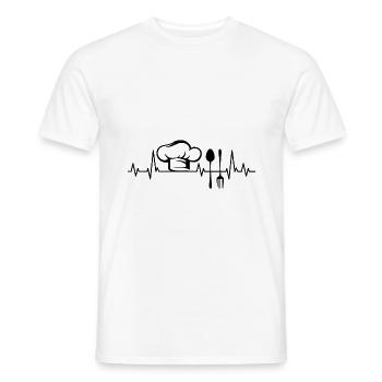 cuisinier - T-shirt homme - blanc - Devant - AI Model Male 178 dark (178cm)