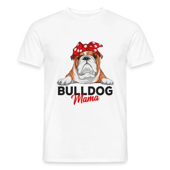 Englische Bulldogge - Männer T-Shirt - Weiß - Vorne - AI Model Male 178 dark (178cm)
