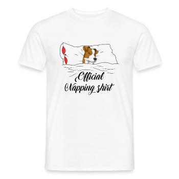 Jack Russell Terrier - T-shirt homme - blanc - Devant - AI Model Male 178 dark (178cm)