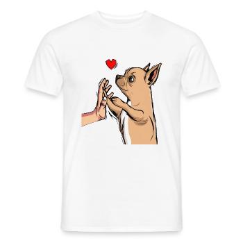 Chihuahua Liebe Hunde Frauchen Geschenk - Männer T-Shirt - Weiß - Vorne - AI Model Male 178 dark (178cm)