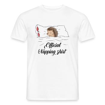 Hérisson - T-shirt homme - blanc - Devant - AI Model Male 178 dark (178cm)