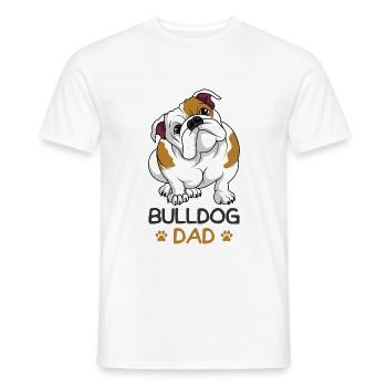 Englische Bulldogge - Männer T-Shirt - Weiß - Vorne - AI Model Male 178 dark (178cm)