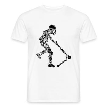Scooter - Männer T-Shirt - Weiß - Vorne - AI Model Male 178 dark (178cm)