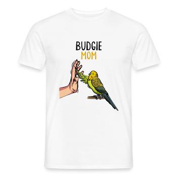 Wave Parakeet Mama Bird Owner - Men's T-Shirt - white - Front - AI Model Male 178 dark (178cm)
