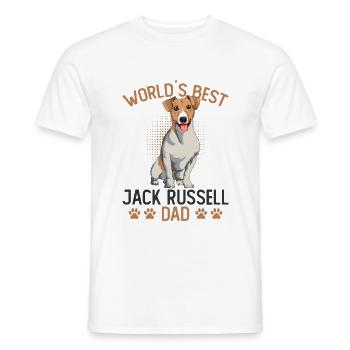 Jack Russell Terrier - T-shirt homme - blanc - Devant - AI Model Male 178 dark (178cm)