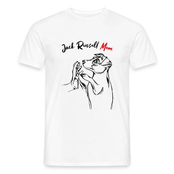 Jack Russell Terrier - Men's T-Shirt - white - Front - AI Model Male 178 dark (178cm)