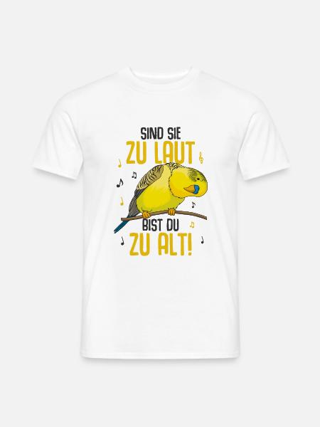 Wellensittich - Männer T-Shirt - Weiß