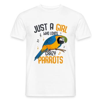 perroquet - T-shirt homme - blanc - Devant - AI Model Male 178 dark (178cm)