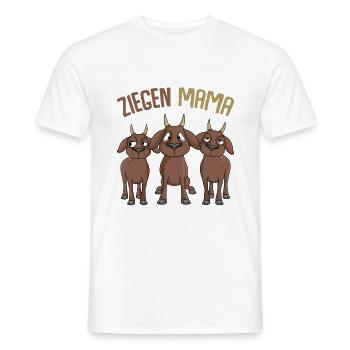 Ziege - Männer T-Shirt - Weiß - Vorne - AI Model Male 178 dark (178cm)