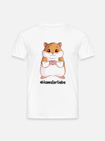 Hamster - Männer T-Shirt - Weiß