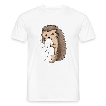 Igel - Männer T-Shirt - Weiß - Vorne - AI Model Male 178 dark (178cm)