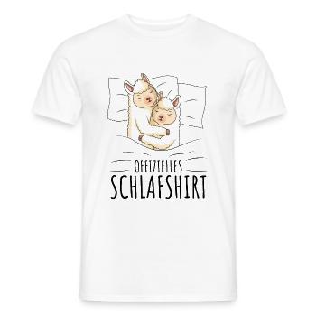 Alpaka - Männer T-Shirt - Weiß - Vorne - AI Model Male 178 dark (178cm)