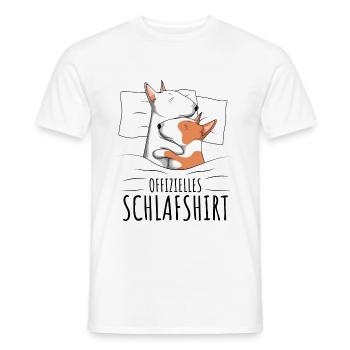 Bullterrier - Männer T-Shirt - Weiß - Vorne - AI Model Male 178 dark (178cm)
