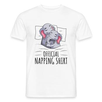 Elefant - Männer T-Shirt - Weiß - Vorne - AI Model Male 178 dark (178cm)