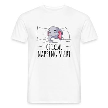 Elefant - Männer T-Shirt - Weiß - Vorne - AI Model Male 178 dark (178cm)