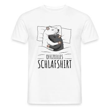 Ratten - Männer T-Shirt - Weiß - Vorne - AI Model Male 178 dark (178cm)