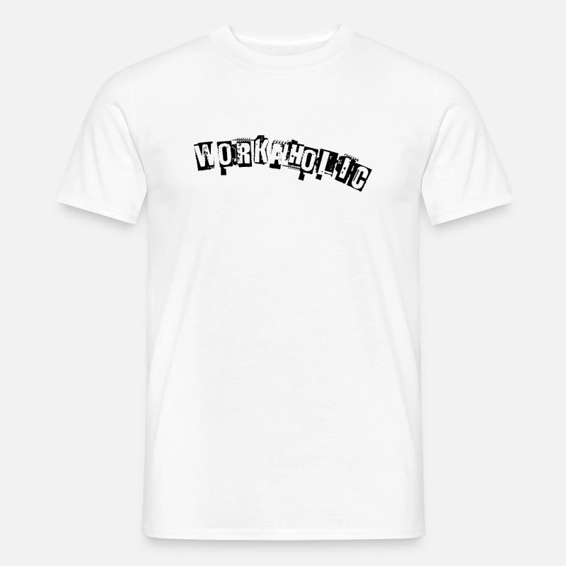 Workaholic - Men’s T-shirt - white