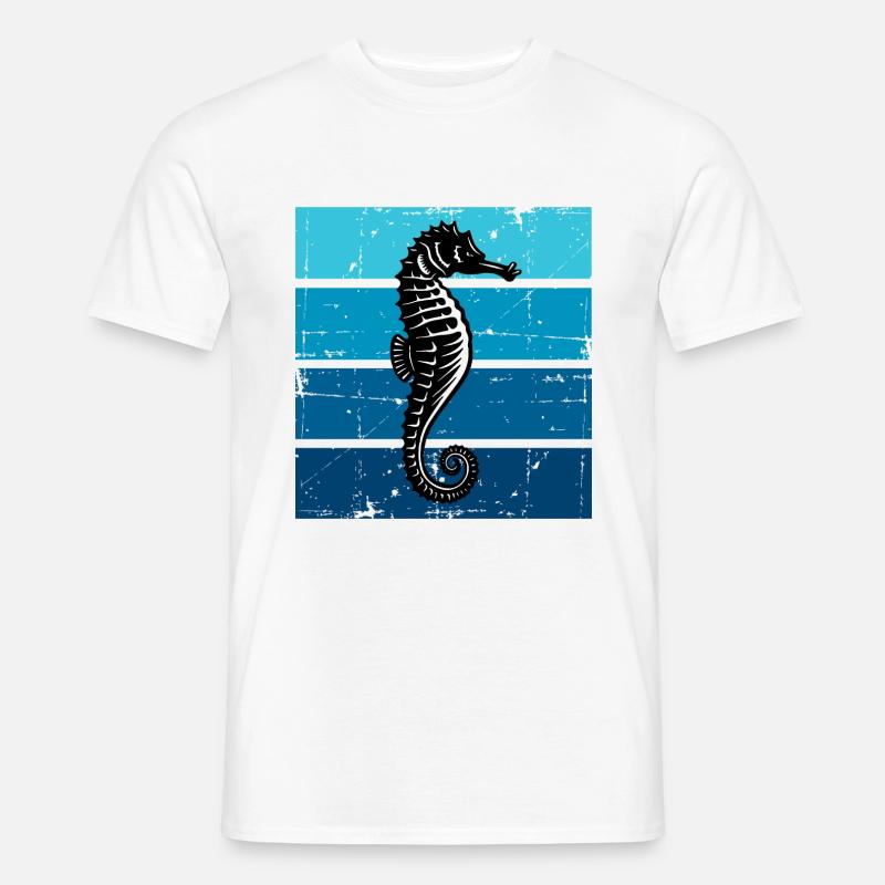 Seepferdchen Meereslebewesen Seepferd - Männer T-Shirt - Weiß