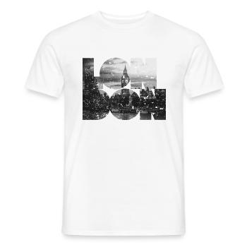 LONDON - T-shirt homme - blanc - Devant - AI Model Male 178 dark (178cm)