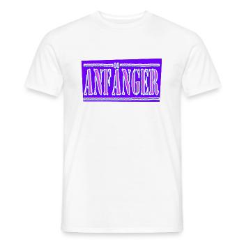 anfänger dunkel - Männer T-Shirt - Weiß - Vorne - AI Model Male 178 dark (178cm)
