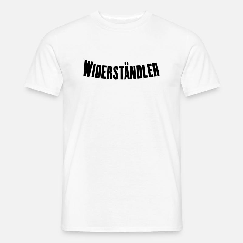 Widerständler - Männer T-Shirt - Weiß