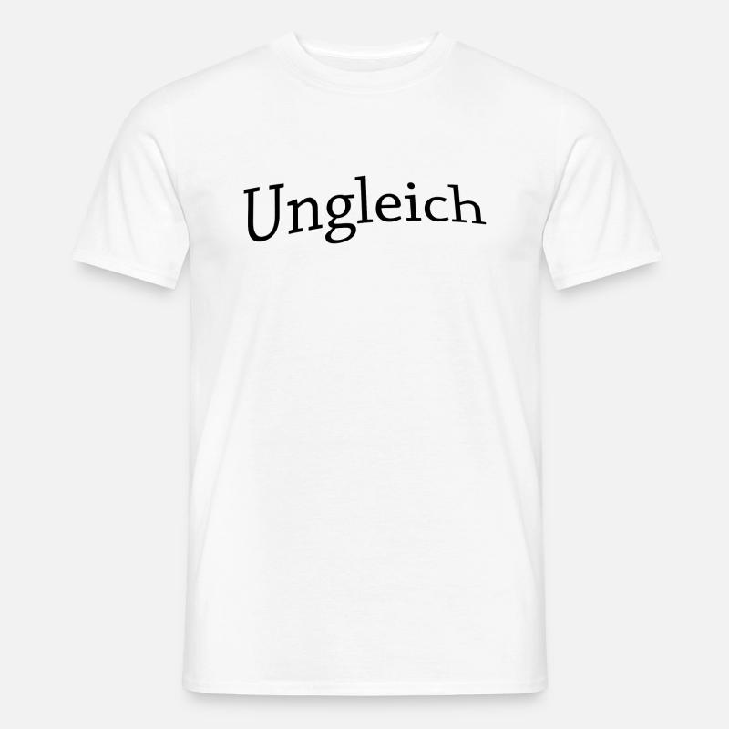 Ungleich - Männer T-Shirt - Weiß