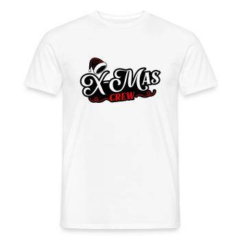 Christmas Crew Xmas - Men's T-Shirt - white - Front - AI Model Male 178 dark (178cm)