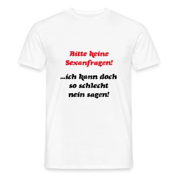 Anmachspruch Macho romantisch flirten Frauenheld - Männer T-Shirt - Weiß - Vorne - AI Model Male 178 dark (178cm)