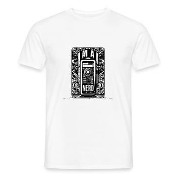 Nerd-Stolz Black - Männer T-Shirt - Weiß - Vorne - AI Model Male 178 dark (178cm)