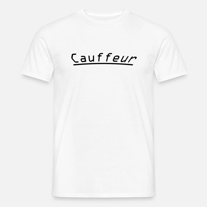 Chauffeur - Männer T-Shirt - Weiß