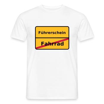 Führerschein - Männer T-Shirt - Weiß - Vorne - AI Model Male 178 dark (178cm)