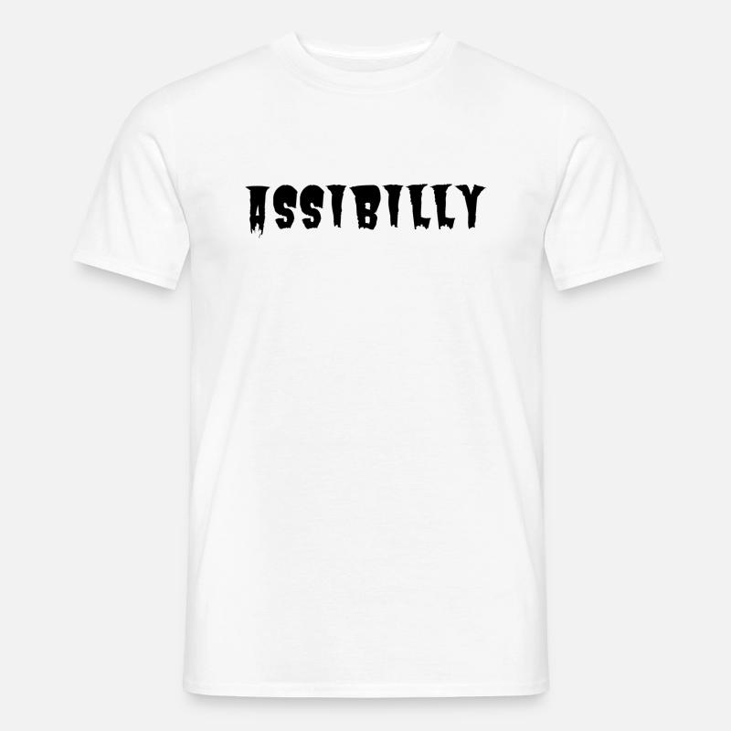 Assibilly - Männer T-Shirt - Weiß