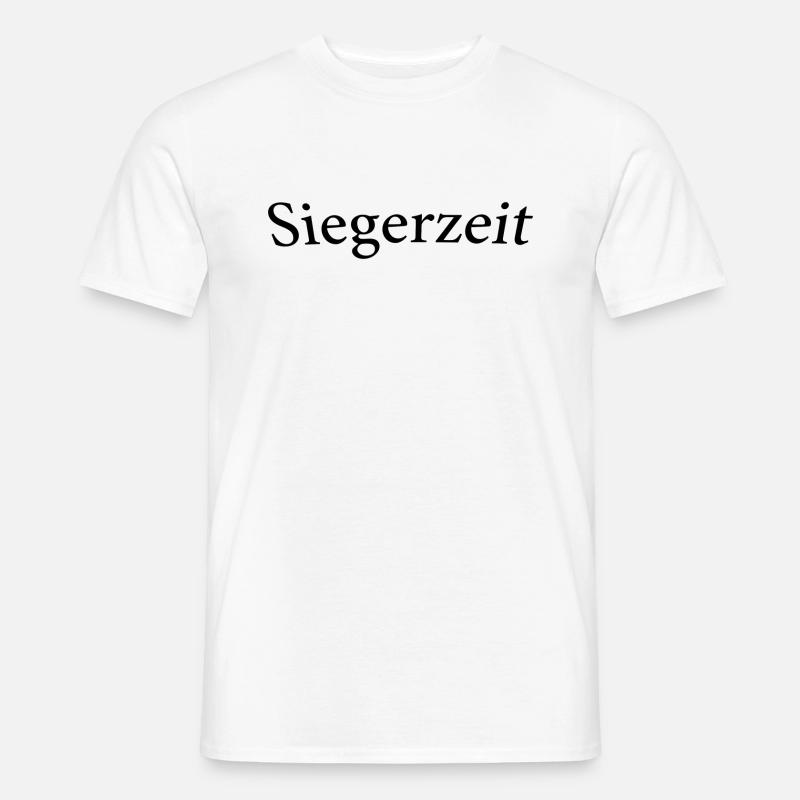Siegerzeit - Männer T-Shirt - Weiß